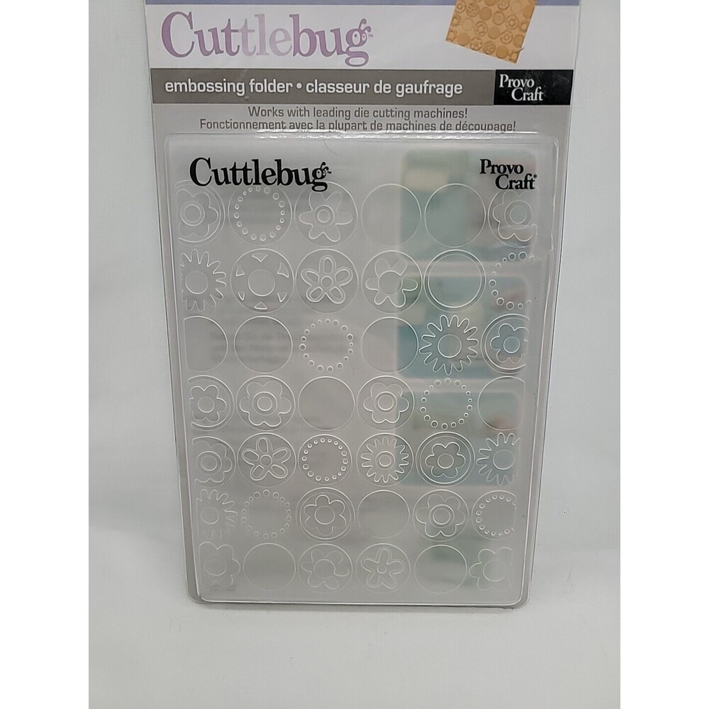 CUTTLEBUG  Bloom Dots EMBOSSING FOLDER New #37-1136